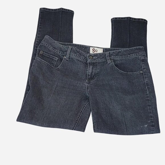 So Black Straight Leg Jeans | W36 L30 | Classic Wardrobe Staple - Picture 1 of 6